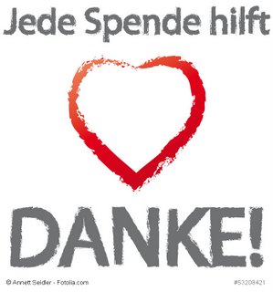 Jede Spende hilft - Danke!